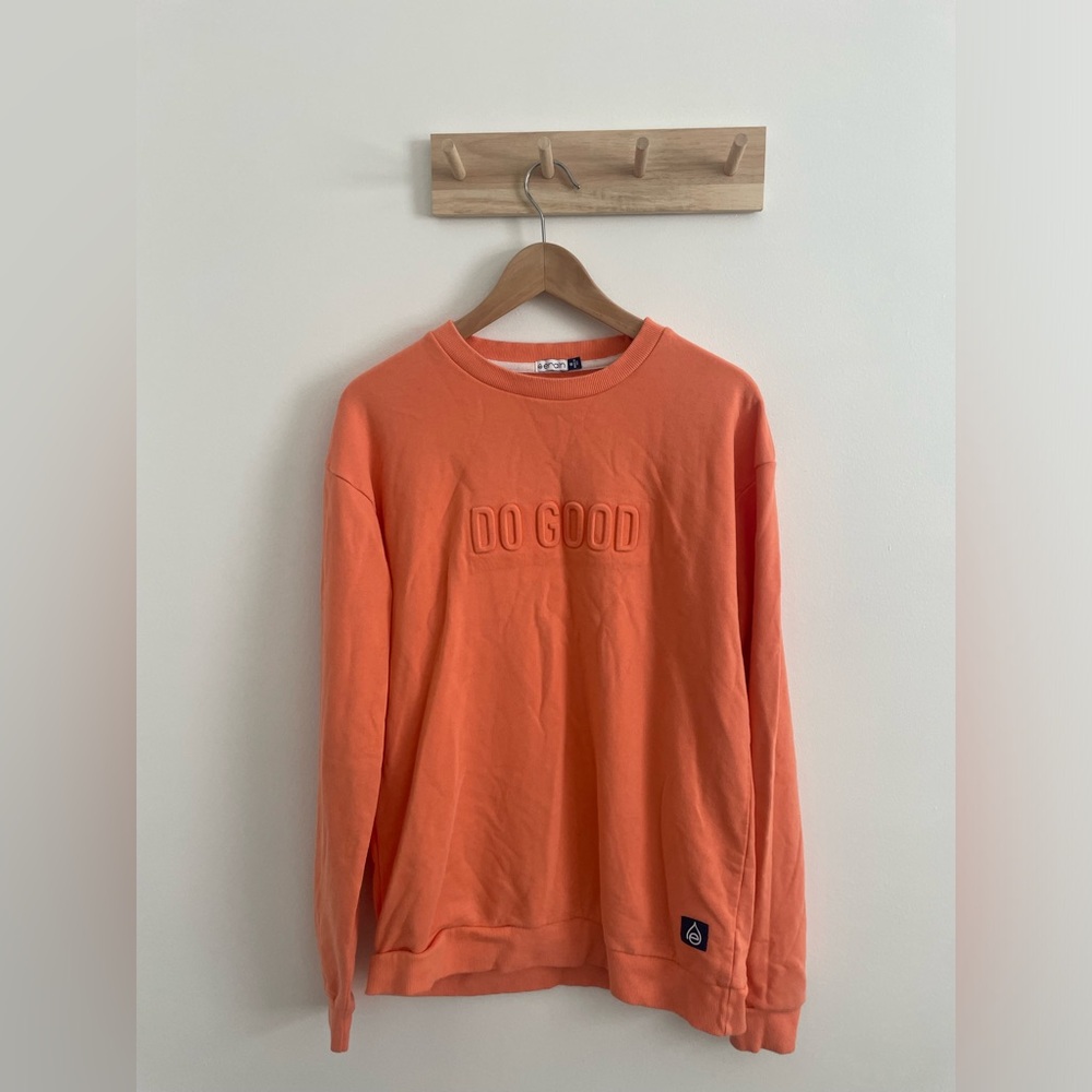 Erwin Do Good Crew Neck- coral/pink, size Medium
